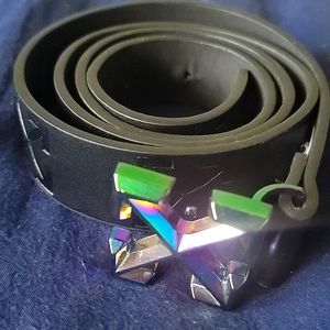 Off White Iridescent Belt
